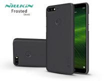   Huawei Y7 (2018)/Huawei Y7 Prime (2018)/Honor 7C hátlap képernyővédő fóliával - Nillkin Frosted Shield - fekete