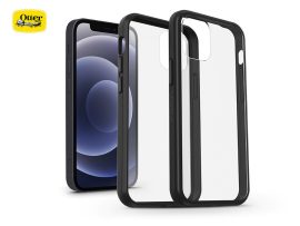 Apple iPhone 12 Mini védőtok - OtterBox React Series - fekete/átlátszó