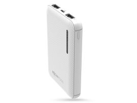 Boompods hordozható külső akkumulátor / power bank - 5000 mAh - Boompods Obi -  2xUSB + Type-C + micro USB - fehér