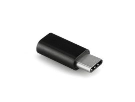 Micro USB - USB Type-C adapter - Type-C 3.0 - fekete