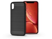 Apple iPhone XR szilikon hátlap - Carbon - fekete