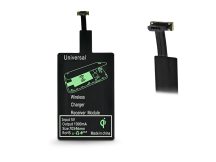   Micro USB Qi adapter vezeték nélküli töltő állomáshoz - Type-B - fekete