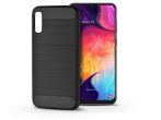   Samsung A505F Galaxy A50/A30s szilikon hátlap - Carbon - fekete