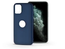 Apple iPhone 11 Pro szilikon hátlap - Soft Logo - kék