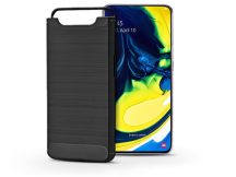 Samsung A805F Galaxy A80 szilikon hátlap - Carbon - fekete