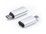 USB Type-C - micro USB adapter - ezüst