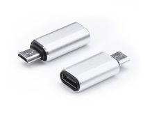 USB Type-C - micro USB adapter - ezüst