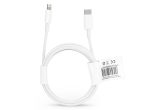   USB Type-C - Lightning adat- és töltőkábel 2 m-es vezetékkel - C973 PD 18W Type-C Cable for Lightning - 2A - fehér - ECO csomagolás