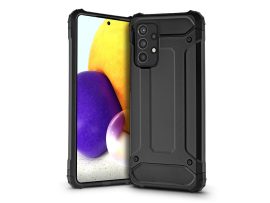 Samsung A725F Galaxy A72 4G/A726B Galaxy A72 5G ütésálló hátlap - Armor - fekete