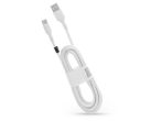   USB - USB Type-C adat- és töltőkábel 3 m-es erős textil vezetékkel - C279 USB to Type-C Cable - 2A - fehér - ECO csomagolás