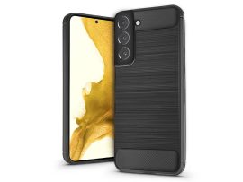 Samsung S901B Galaxy S22 5G szilikon hátlap - Carbon - fekete