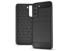 Samsung G990B Galaxy S21 FE 5G szilikon hátlap - Carbon - fekete