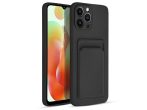   Xiaomi Redmi Note 12 Pro 5G/Poco X5 Pro 5G szilikon hátlap kártyatartóval - CardCase - fekete