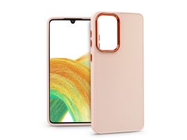 Samsung A336B Galaxy A33 5G szilikon hátlap - Frame - rózsaszín