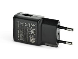 Samsung gyári USB hálózati töltő adapter - 10W - EP-TA200EBE Adaptive Fast      Charging - fekete (ECO csomagolás)