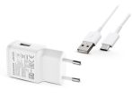   Samsung gyári USB hálózati töltő adapter + USB Type-C adatkábel - 10W -         EP-TA200EWE + EP-DN930 Type-C - fehér (ECO csomaglás)