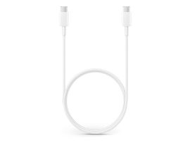 Samsung gyári USB Type-C - USB Type-C adat- és töltőkábel 100 cm-es vezetékkel -EP-DA905BWE - fehér (ECO csomagolás)