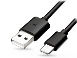 Samsung gyári USB - USB Type-C adat- és töltőkábel 1 m-es vezetékkel -          EP-DG970BBE Type-C - fekete (ECO csomagolás)