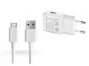 Samsung gyári USB hálózati töltő adapter + micro USB adatkábel - 10W -          EP-TA200EWE + ECB-DU68WE - fehér (ECO csomaglás)