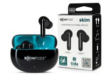   Boompods TWS Bluetooth sztereó headset v5.3 + töltőtok - Boompods Skim Ocean TWS with Charging Case - fekete
