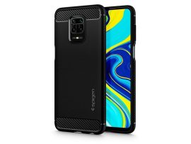 Xiaomi Redmi Note 9 Pro/Note 9 Pro Max/Note 9S ütésálló hátlap - Spigen Rugged Armor - fekete