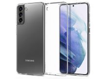   Samsung G990F Galaxy S21 ütésálló hátlap - Spigen Liquid Crystal - átlátszó