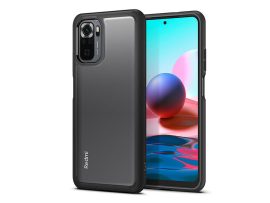 Xiaomi Redmi Note 10/Note 10S ütésálló hátlap - Spigen Ultra Hybrid - fekete/átlátszó