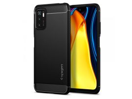 Xiaomi Redmi Note 10 5G/Poco M3 Pro 5G ütésálló hátlap - Spigen Rugged Armor - fekete