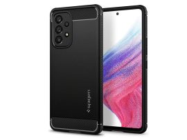 Samsung A536U Galaxy A53 5G ütésálló hátlap - Spigen Rugged Armor - fekete