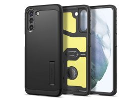 Samsung G990F Galaxy S21 ütésálló hátlap - Spigen Tough Armor - fekete