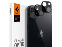   Spigen Glas TR Optik hátsó kameravédő borító - Apple iPhone 13/13 Mini - fekete