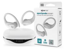   Boompods TWS Bluetooth sztereó headset v5.0 + töltőtok - Boompods Sportpods Ocean TWS with Charging Case - fehér