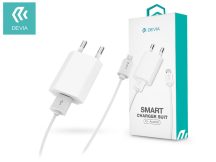   Devia USB hálózati töltő adapter + USB - micro USB kábel 1 m-es vezetékkel - 5W - Devia Smart Charger Suit - fehér