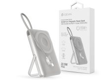   Devia Extreme Speed Series Magnetic 4in1 22.5W powerbank/állvány - Type-C -     10.000 mAh - ezüst