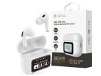   Devia TWS-Pro2 with Screen ANC Bluetooth sztereó headset - fehér