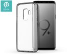   Samsung G965F Galaxy S9 Plus hátlap - Devia Shockproof - átlátszó/fekete