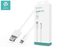   Devia USB - micro USB töltőkábel 1 m-es vezetékkel - Devia Kintone Cable for    Android - fehér