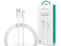   Devia USB - micro USB adat- és töltőkábel 2 m-es vezetékkel - Devia Smart Cable - fehér