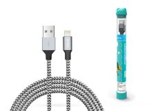   Devia USB - Lightning  töltő- és adatkábel 1 m-es vezetékkel - Devia Tube       Lightning USB 2.4A - ezüst/fekete