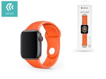   Apple Watch lyukacsos sport szíj - Devia Deluxe Series Sport Band - 38/40/41 mm - narancs