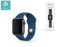   Apple Watch lyukacsos sport szíj - Devia Deluxe Series Sport Band - 38/40/41 mm - kék