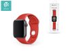 Apple Watch lyukacsos sport szíj - Devia Deluxe Series Sport Band - 38/40/41 mm - piros