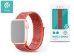   Apple Watch szövet sport szíj - Devia Deluxe Series Sport3 Band - 38/40/41 mm - nectarine