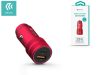 Devia szivargyújtós töltő adapter USB + Type-C bemenettel - 15W - Devia         Traveller Series PD Quick Car Charger - piros