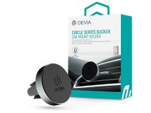   Devia univerzális szellőzőrácsba illeszthető mágneses autós tartó - Devia CircleSeries Sucker Car Mount Holder - szürke/fekete