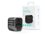   Devia többfunkciós globális hálózati töltő utazó adapter (UK/EU/USA/USA/Japán/AU) - Devia Global Multiple Function Charger - fekete