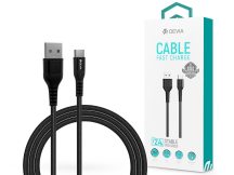   Devia USB - USB Type-C adat- és töltőkábel 1 m-es vezetékkel - Devia Gracious   USB Type-C Cable Fast Charge - 5V/2.4A - fekete