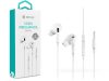 Devia sztereó felvevős fülhallgató - 3,5 mm jack - Devia Smart Series Stereo    Wired Earphone - fehér