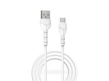   Devia USB - USB Type-C adat- és töltőkábel 1 m-es vezetékkel - Devia Kintone    Cable V2 Series for Type-C - 5V/2.1A - fehér - ECO csomagolás