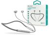 Devia Sport Bluetooth sztereó fülhallgató v5.0 - Devia Smart Series Silicone    Neckband Headset - szürke/ezüst